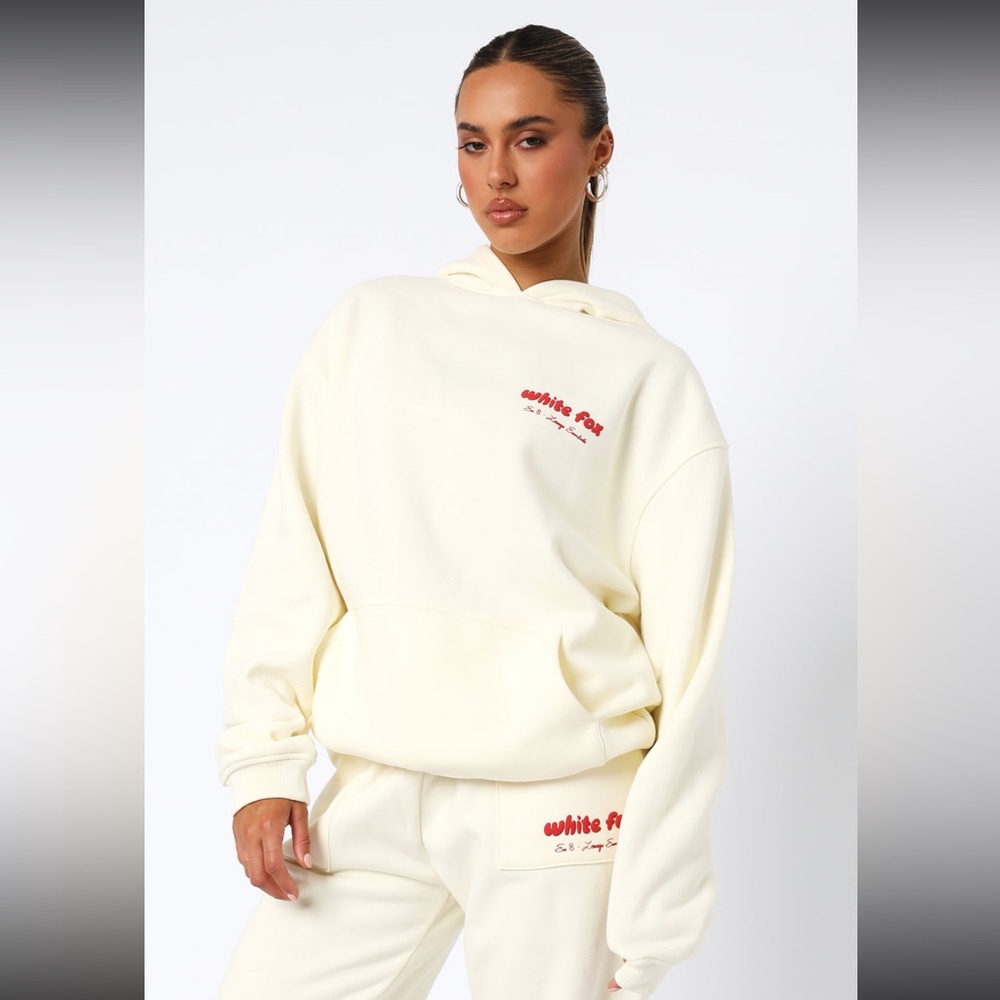 White Fox Boutique Era 8 Hoodie (Cherry Cream) - Picture 4 of 14